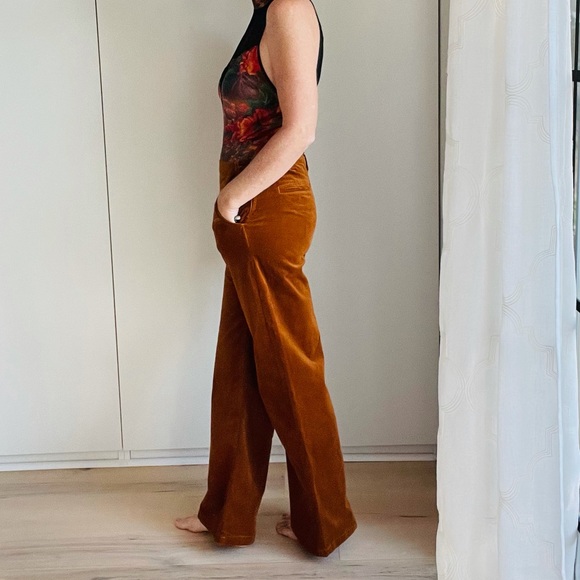 ModCloth The Madison Corduroy Pants, Ginger 8 NEW - Picture 3 of 14